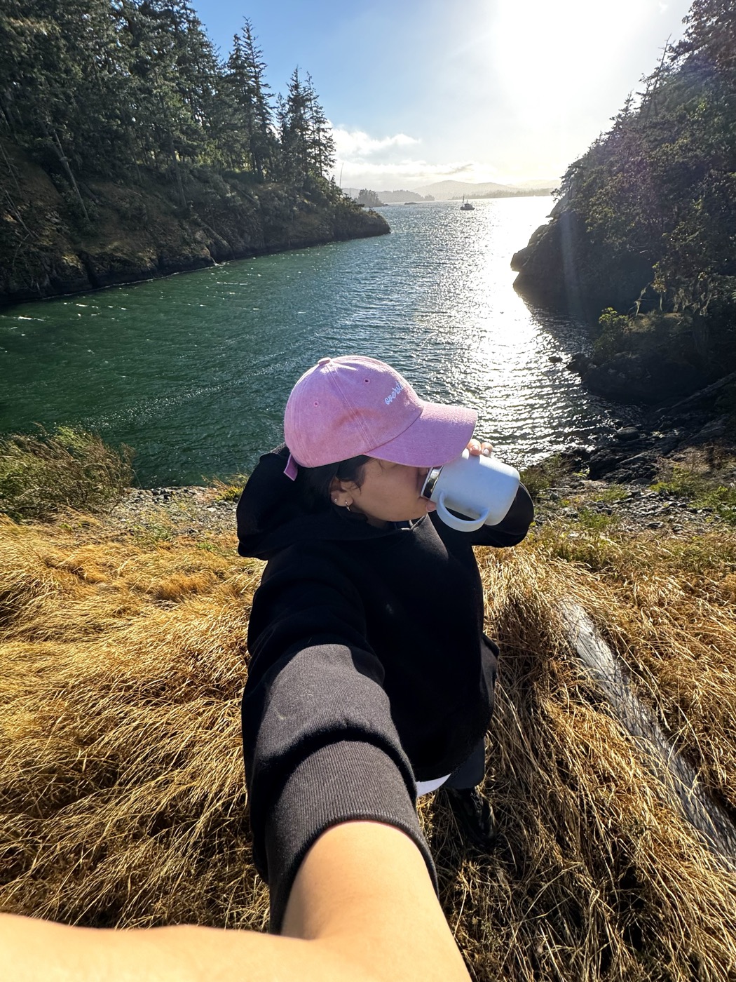 Jasmine Bahrami on Vancouver Island